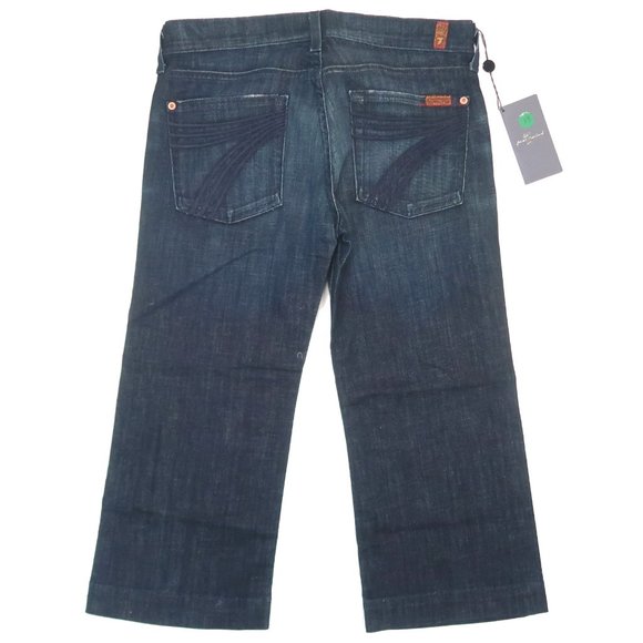 7 FOR ALL MANKIND Dojo Crop Jeans Size 27 NWT - Picture 2 of 6